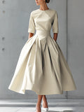 Fashionable Chic And Elegant High-Waisted Swing Dress