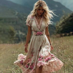 Women's Loose Printed Skirt New Style Dress