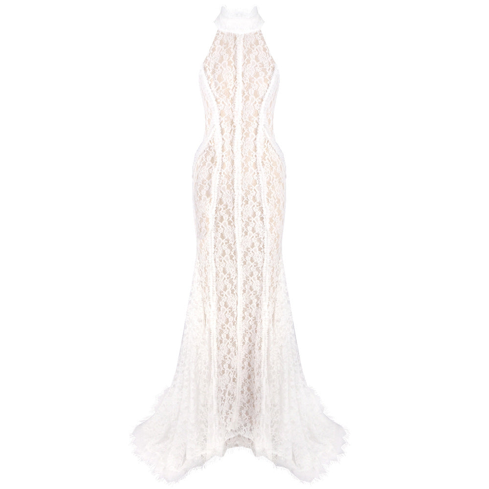 New Chinese-style Retro Morning Gown Slim-fit Dress For Women
