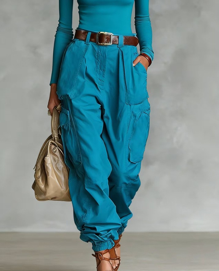 Niche Relaxed-fit Wide-leg Casual Trousers For Women